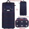 158L Aviation Large Capacity Rolling Travel Bag - Foldable Wheeled Luggage Storage, Oxford Cloth