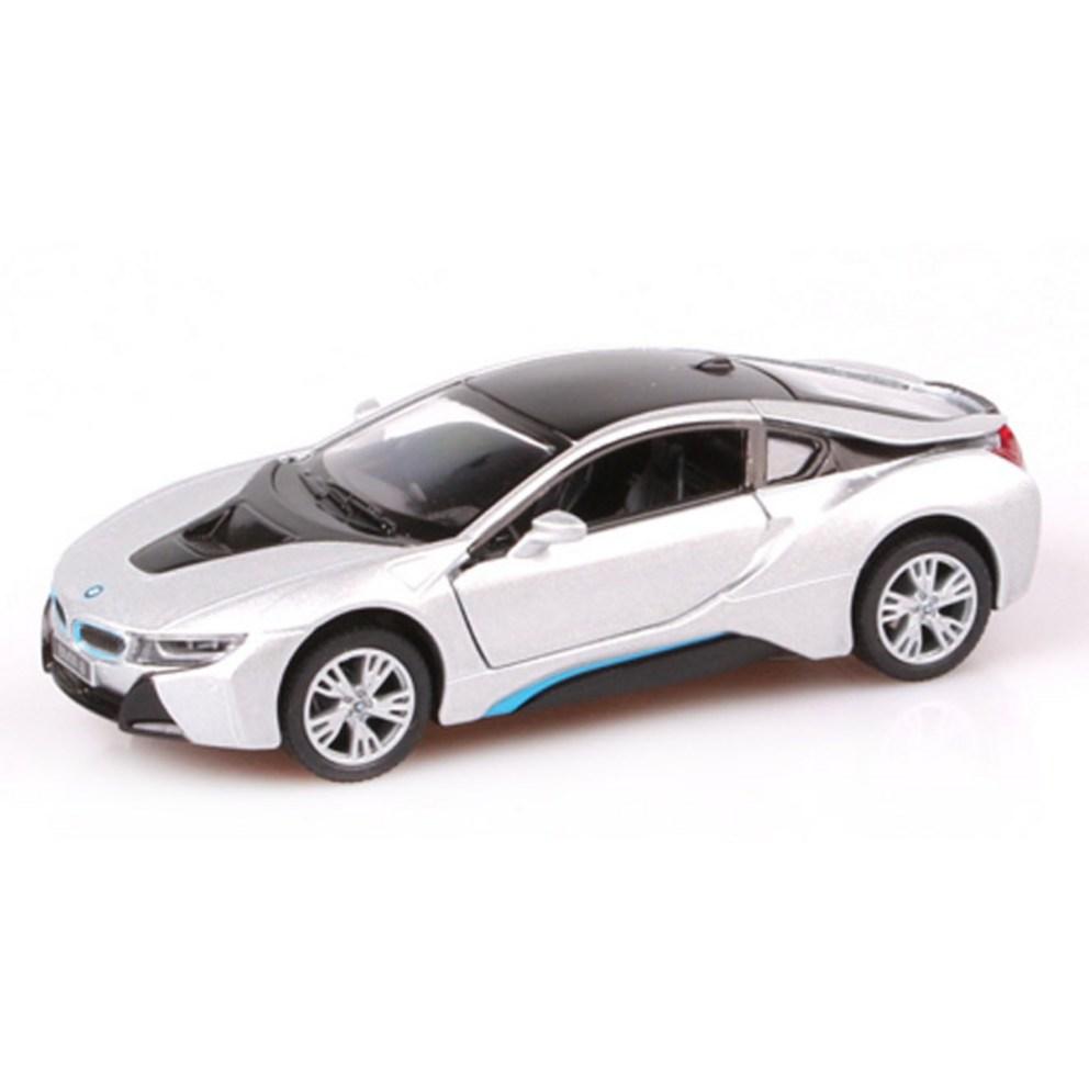 Kinsmart BMW i8 støpt pull-back lekebil