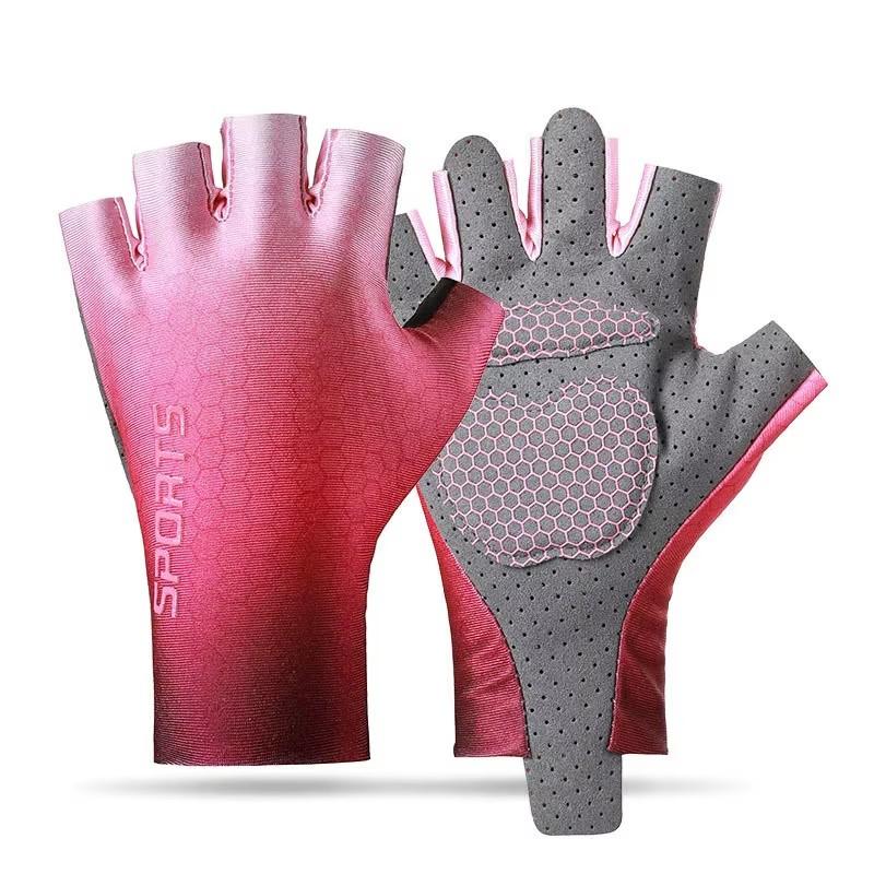 

Children s Gradient Anti Slip Sports Gloves for Unisex Balance Bikes Protective Equipment Breathable Shock-absorbing Equipment L красный