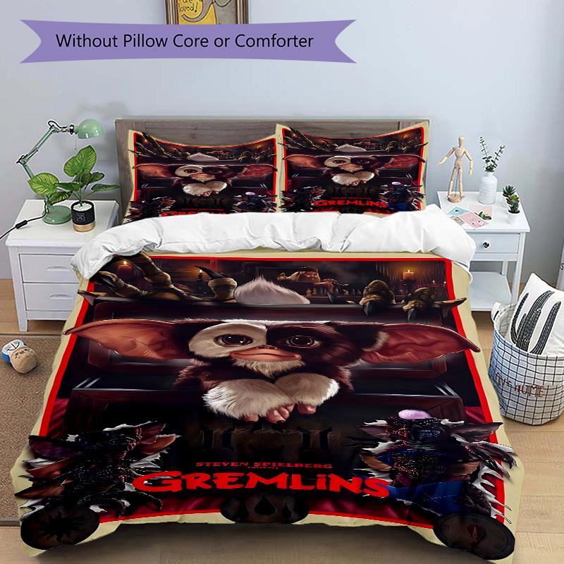 3pcs Gremlins Cover Set,Soft Comfortable Duvet Cover,Guest Room (1*Duvet Cover + 2*Pillowcases, Without Core) yy251024185