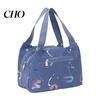 High-density Fabric Lunch Bag Letter Print Waterproof Tote Reusable Lightweight Carrier Box for Women Men Commuting Camping Picnic Portable