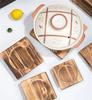 Wood Pot Holder Wooden Trivets Bowl Trivet Hot Stone pot Mat Korean Dolsot Plate Base Placemat Bibimbap Coaster Pan Dish board