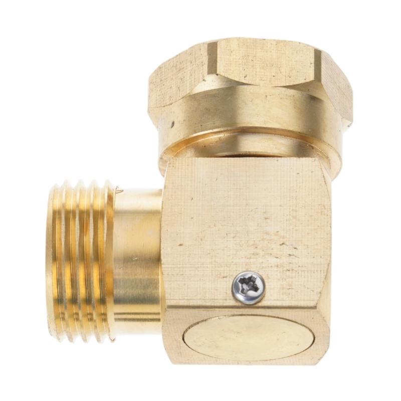 L Shaped Garden Hose Fittings 3/4Inch 90 Degree Hose Swivel Elbow Connector for Irrigation and Car Washing Enduring