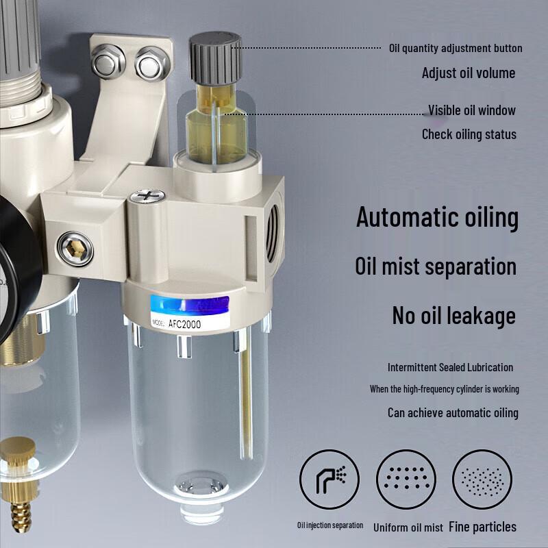 Richiang AFC2000 Air Filter Oil-Water Separator Combo CN Plug (adapter Included)