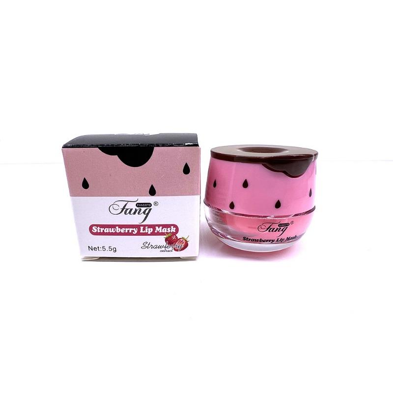 Увлажняющая гелевая маска для губ с клубникой и медом для устранения морщин на губах земляничный