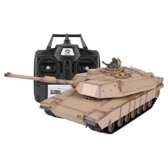 LANQI 1: 16 MIA2 Battle Tank Télécommande militaire char de combat amélioré Maquette en plastique