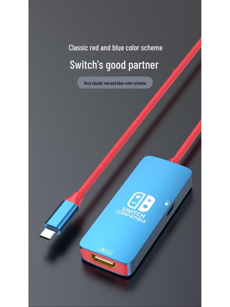 Nintendo Switch Typ-C zu HDMI Konverterkabel für Bildschirmspiegelung auf Tablets und Mobiltelefonen