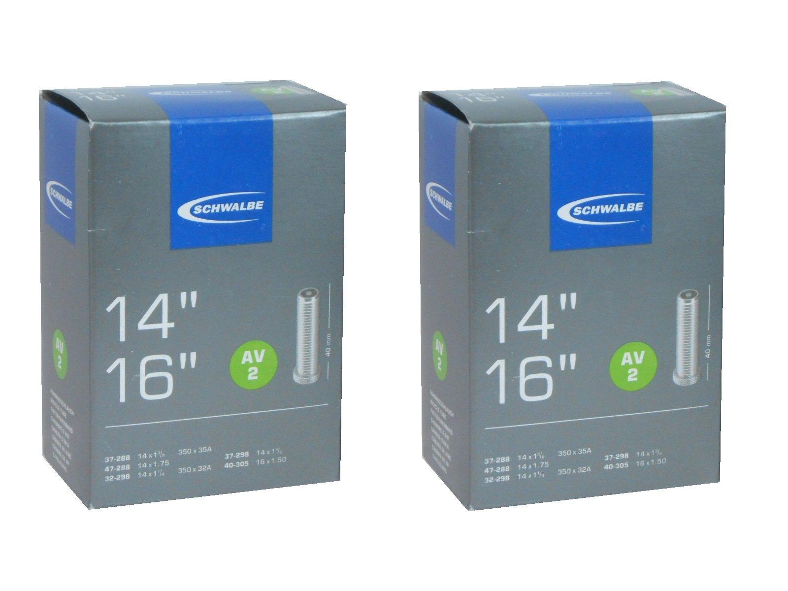 

SCHWALBE Камеры для 16x1.50 (40-305), 14x1 3/8, 14x1.75, 14x1 1.5, и 14x1 3/8 с 40-мм клапанами AV2 американского типа [Импортные]