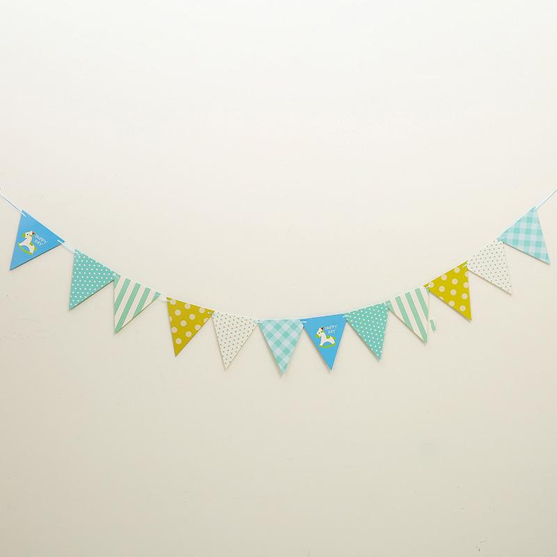 Barevné vlaječky vánoční narozeninová svatební závěsná bannerová párty pro domácí dekoraci