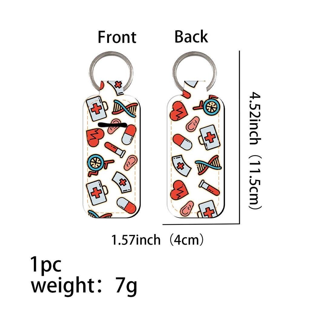 Trendy Creative Coin Purse Keychain with Lipstick and Perfume Holders