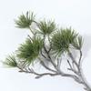 Green Artificial Pine Branch Luxury Plastic Pine Trees Plants Elegant Realistic Fake Plants For Home Garden Decor