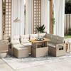 VidaXL Garden Lounge Set with Cushions 8 Pcs, Patio Sofas, Patio Furniture Set, Outdoor Furniture, Beige 3275718