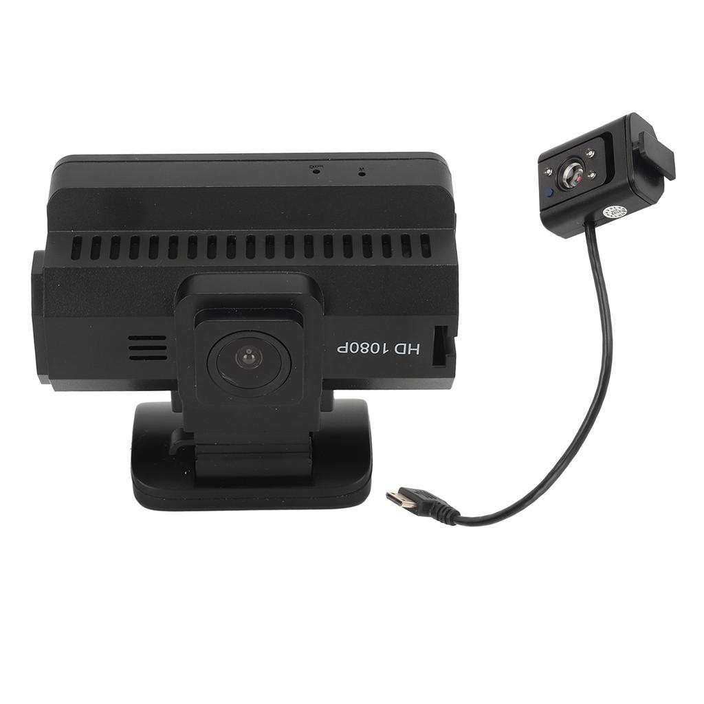 Front Rear Dash Camera 1080P HD IR Night Vision Motion Detection Loop Recording Car Dashboard Cam with 3 Inch LCD
