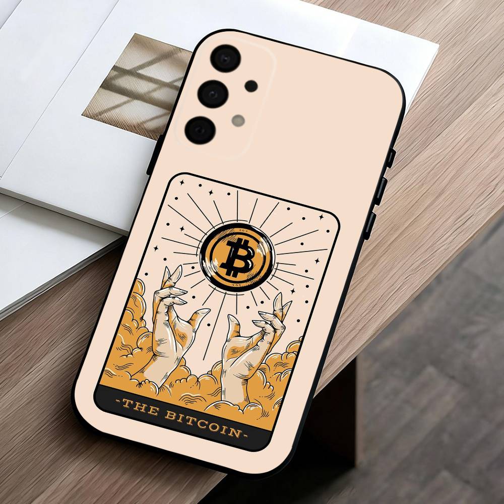 Cool Art Bitcoin Digital  Phone Case For Samsung Galaxy A73,A72,A71,A70,A53,A52,A51,Others Soft Black Cover