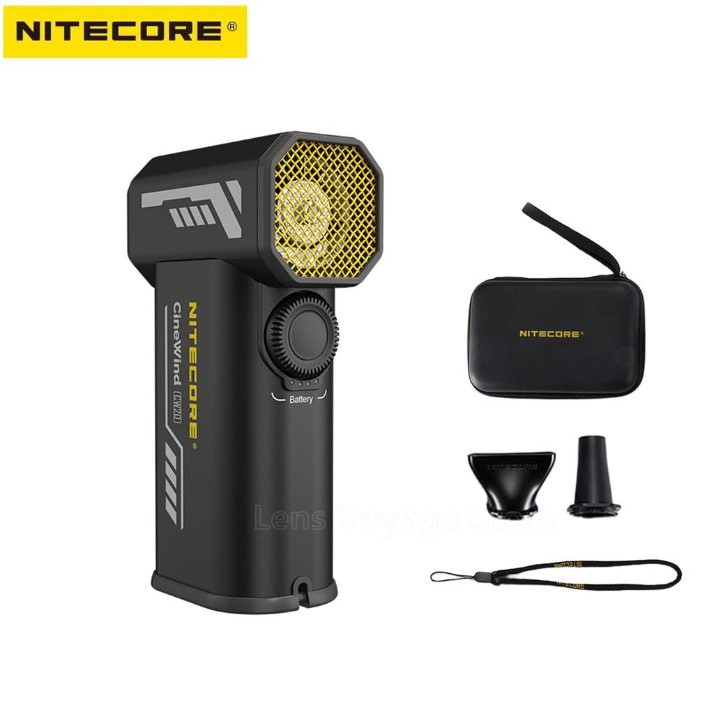 NITECORE Multipurpose Pocket Photography Fan Electric Portable Fan Stepless Wind Blower for Canon Sony Short Video Camping CW20