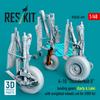 Reskit Thunderbolt II Landing Gear Great Plastic Model Kit Parts 1/48 A-10 (Early/Late Model) (for Wall) RSKU48-0496 (Airplane)