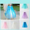 Enchanting Kids Girl Fairy Cape With Sparkly Glitter For Frozen Elsa Dress Up
