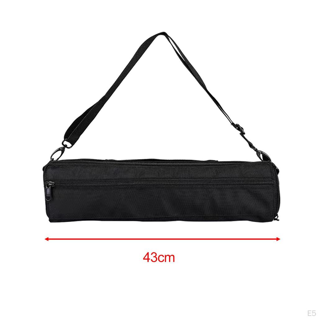 Flute Carry Case Protect Bag Canvas Lightweight Plush Inside Adjustable Strap for Musical