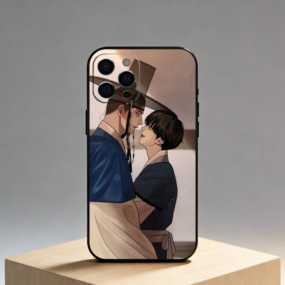 Painter The-w-Nights-Anime Phone Case For iPhone17,16,15,14,13,12 Plus,Max Soft Silicone Black Cover