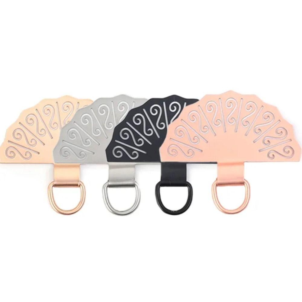 

Прокладка для ремешка для телефона в китайском стиле, веерообразная зажим для телефонной карты, замена металлического патча для телефона