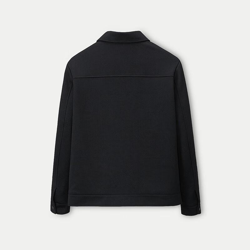 HLA Men's Textured Letter Label Autumn Jacket