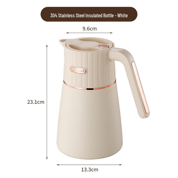 

304 Stainless Steel Large Capacity Thermos Kettle – Household & Dormitory Hot Water Bottle 1.5L