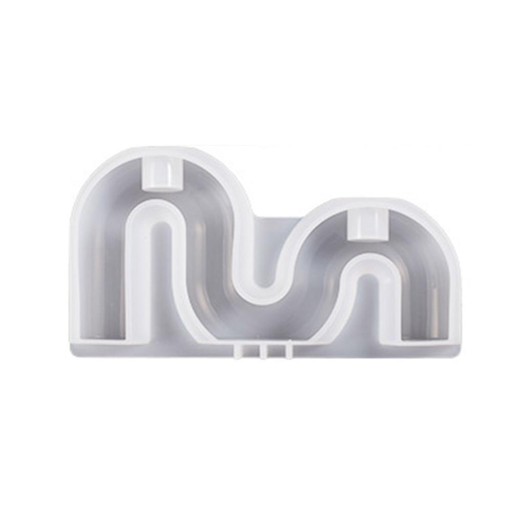 U-shaped Silicone Candle Holder Mold for DIY Home Decorations Arch Shaped Candlestick Mould Reusable Resin Casting Mold
