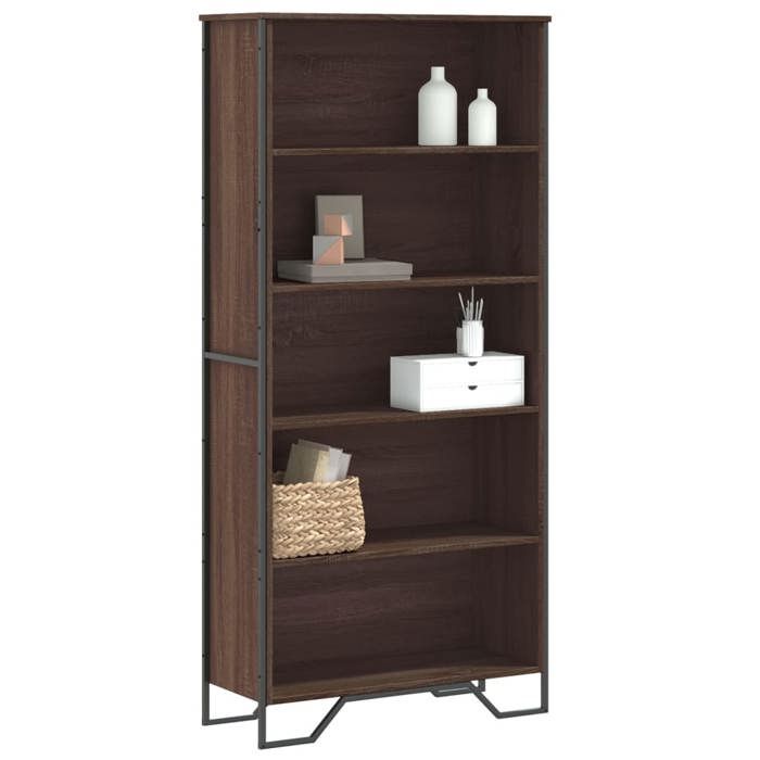 VidaXL Bookcase Brown Oak 80x31x169 Cm Engineered Wood 3295316
