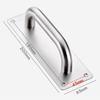 Sliding Barn Door Handles Stainless Steel Interior Door Handle Cabinet Pulls  Wardrobe Furniture Pull Kitchen Drawer Hardware