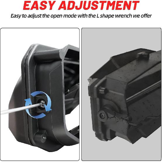 StarknightMT 2PCS UTV Windshield Vents UTV Roof Vents Compatible with Polaris RZR General Ranger, Maverick Commander, Pioneer, Teryx KRX Mule, For