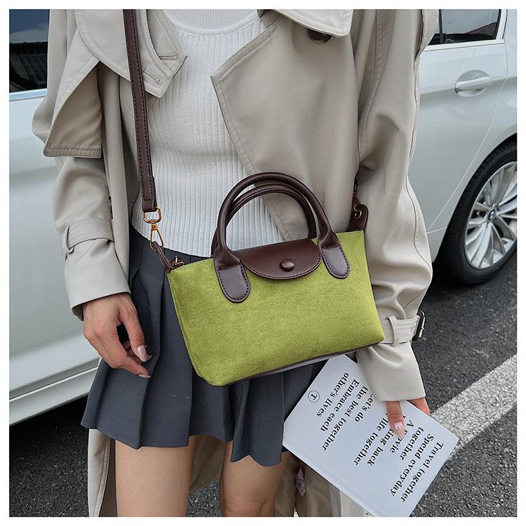 Autumn New Matte Handbag Texture Large Capacity Dumpling Bag Simple Versatile Women's Messenger Bag
