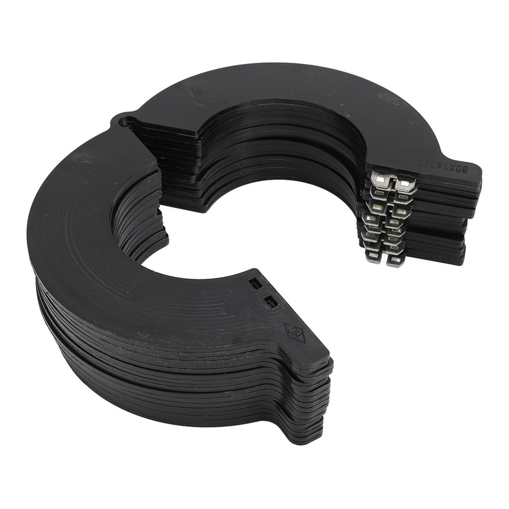 10Pcs 80mm Bucket Pin Shim Kit Increase Greasing Intervals Dust Proof Engineering Plastic Replacement for Bobcat 337
