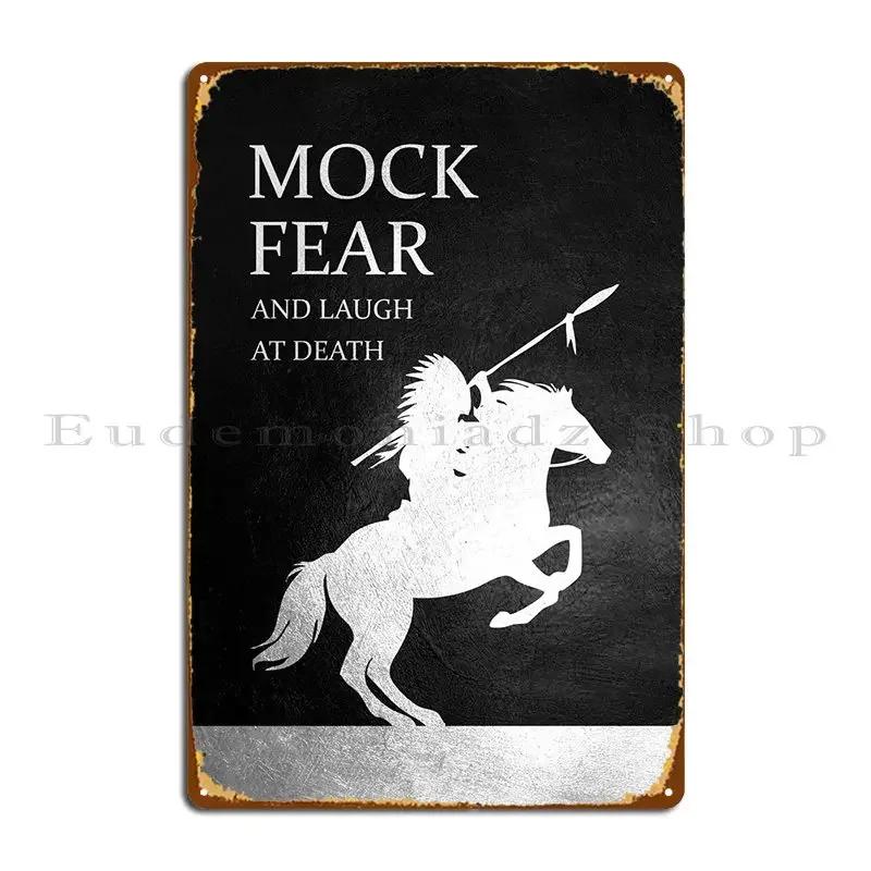 Laugh At Death Metal Plaque Mural Funny Vintage Character Garage Tin Sign Poster 20x30cm(7.8x11.8inch)