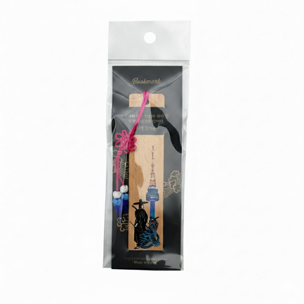 Gat Archer, Tiger with Magpie, N Tower Bookmark night ver. Eco-friendly