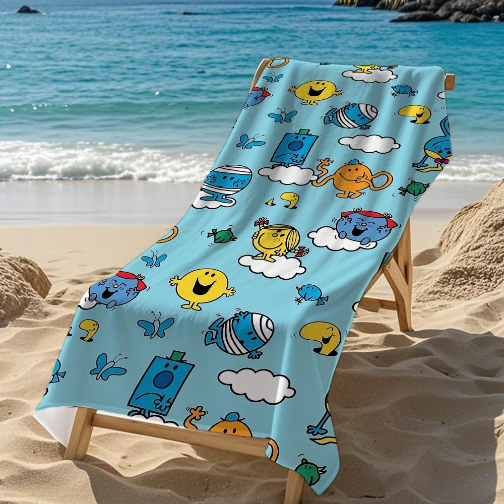 Cute M-Mr. Men Little MissS Towel Five-Star Hotel Quality Eco-Friendly Ultra Soft Thick Towels & Beach Towels