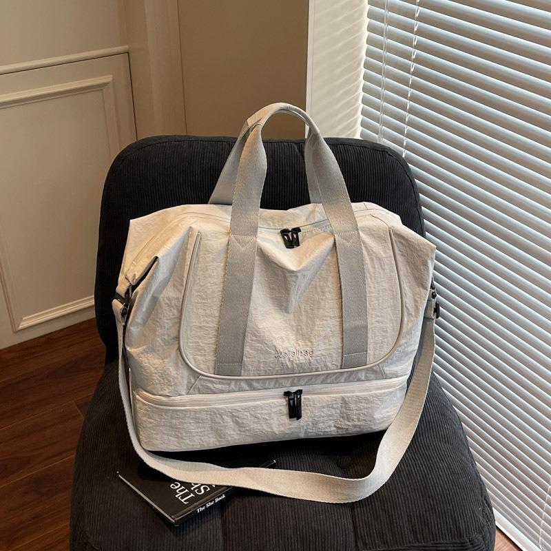 Travel bags, men's and women's new hand luggage bags, large-capacity sports fitness bags, expanded storage bags