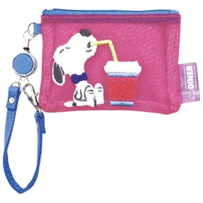 Marimo Craft Snoopy Mesh Series Mesh Pass Case, Drink, Approx. W115 X H80 X D10mm SPPS-119