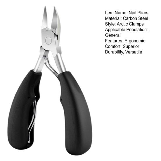 Nail Clamps Professional Thick Nail Clippers Cutters Ergonomic Design Stainless Steel Dead Skin Dirt Remover Nail Tools