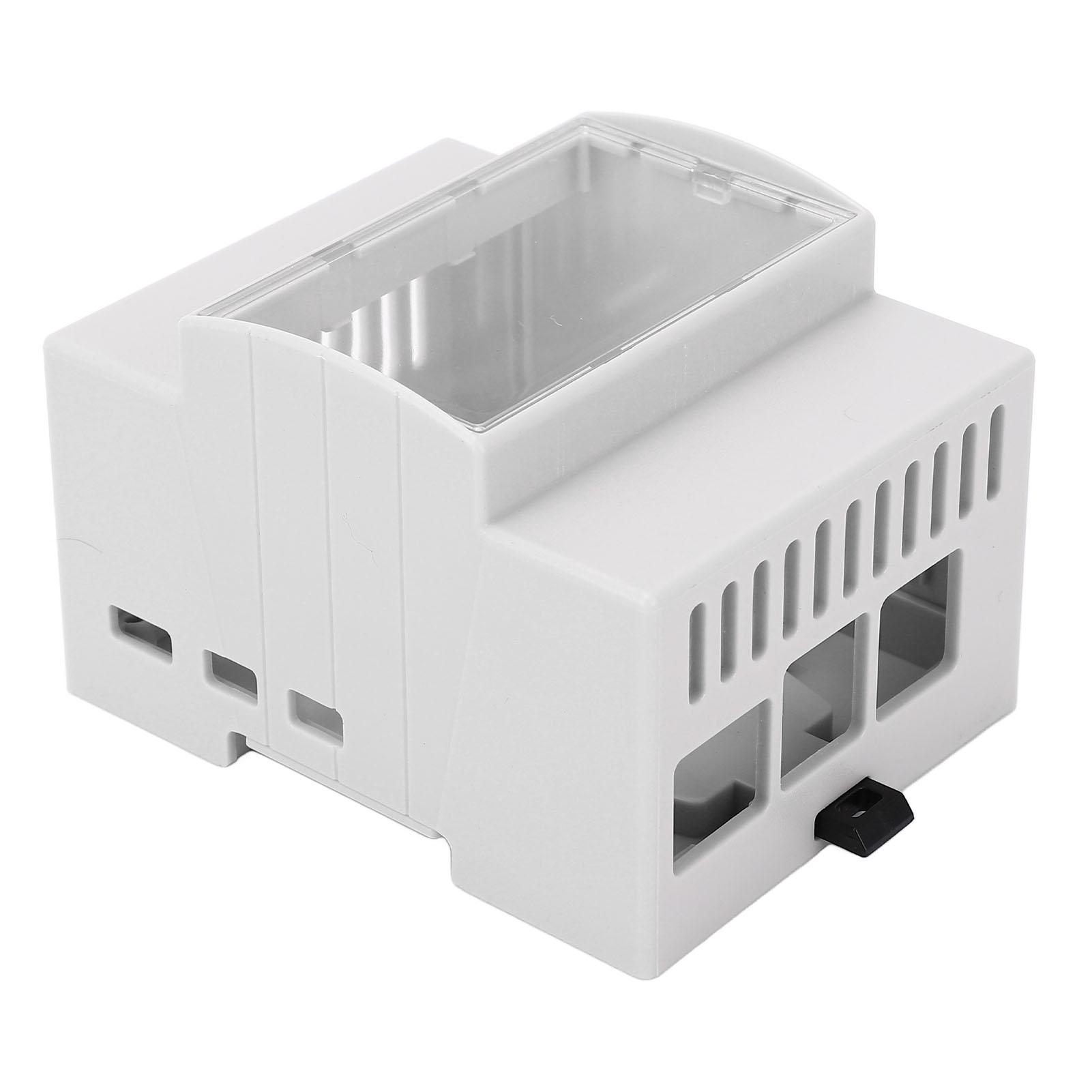 

Блок живлення для електронних інструментів на DIN-рейку Корпус для електроприводу на DIN-рейку з АБС для радіатора Pi 5B