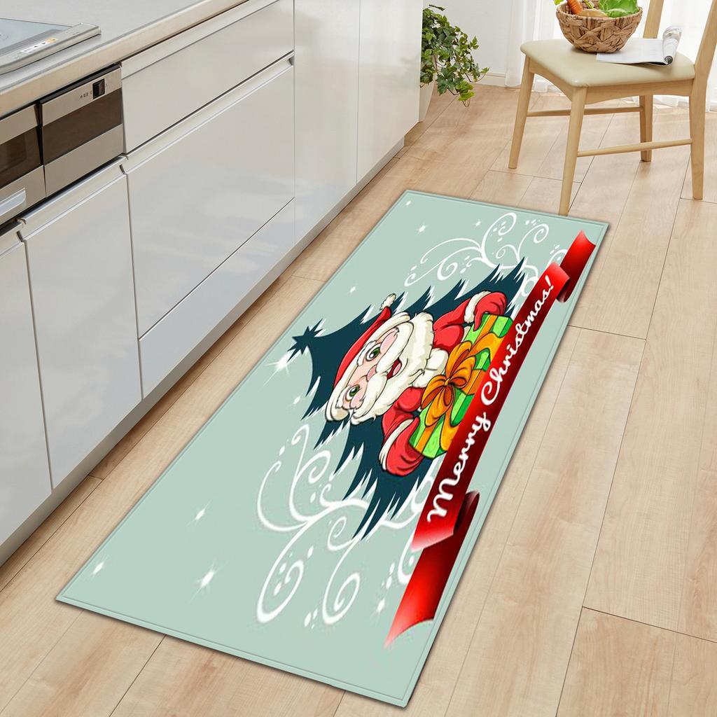 Christmas Kitchen Sand Carpet Doormat Long Floor Mat