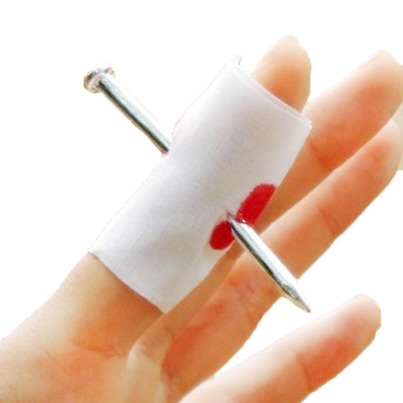 

2Pcs Reusable Finger Nail, Finger Nail Prank Toy, Halloween Party Interactive Magic Prop 2pcs