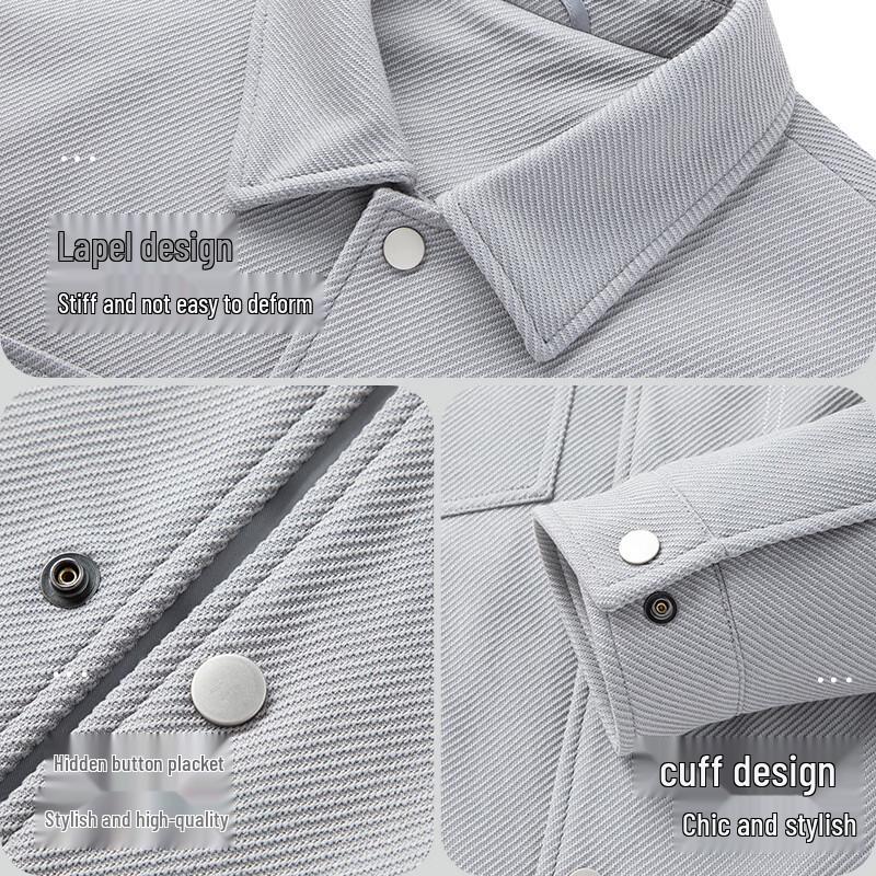 Men's Twill Workwear Lapel Jacket