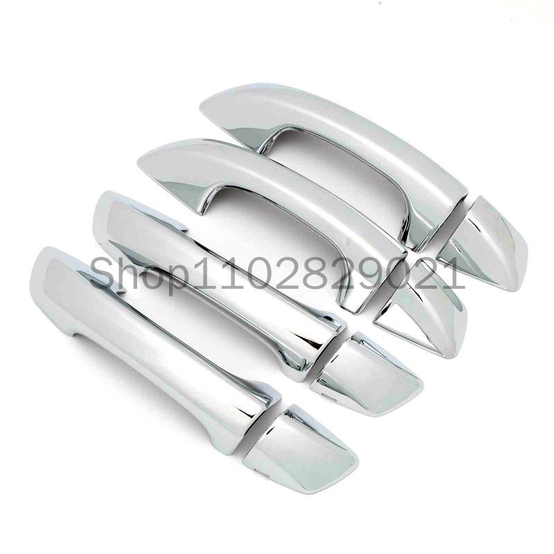 Black Chrome Car Door Handle Cover Trim Sticker Styling Accessories For Volkswagen VW Golf 6 MK6 Skoda SUPERB 2009-2013 2012