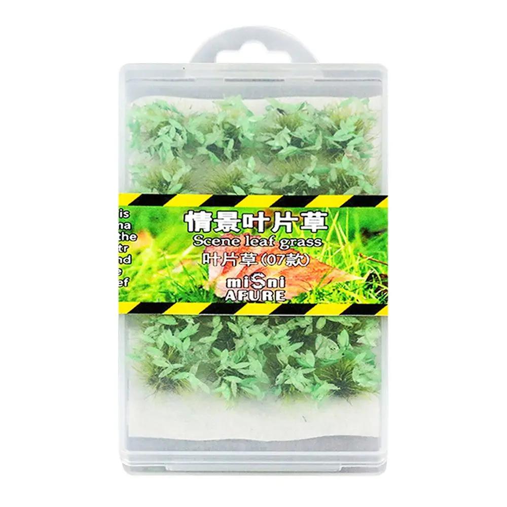 1 Box Simulation Modell Szene Simulierte Büsche Maßstab Puppe Gras Modell Büschel Haus Nadel Modell DIY Gras Bau Gras Miniatur