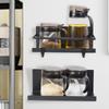 Magnetic Kitchen Organizer for Refrigerator Side Storage No Drilling Metal Spice Rack for Pantry Organization and Space Saving