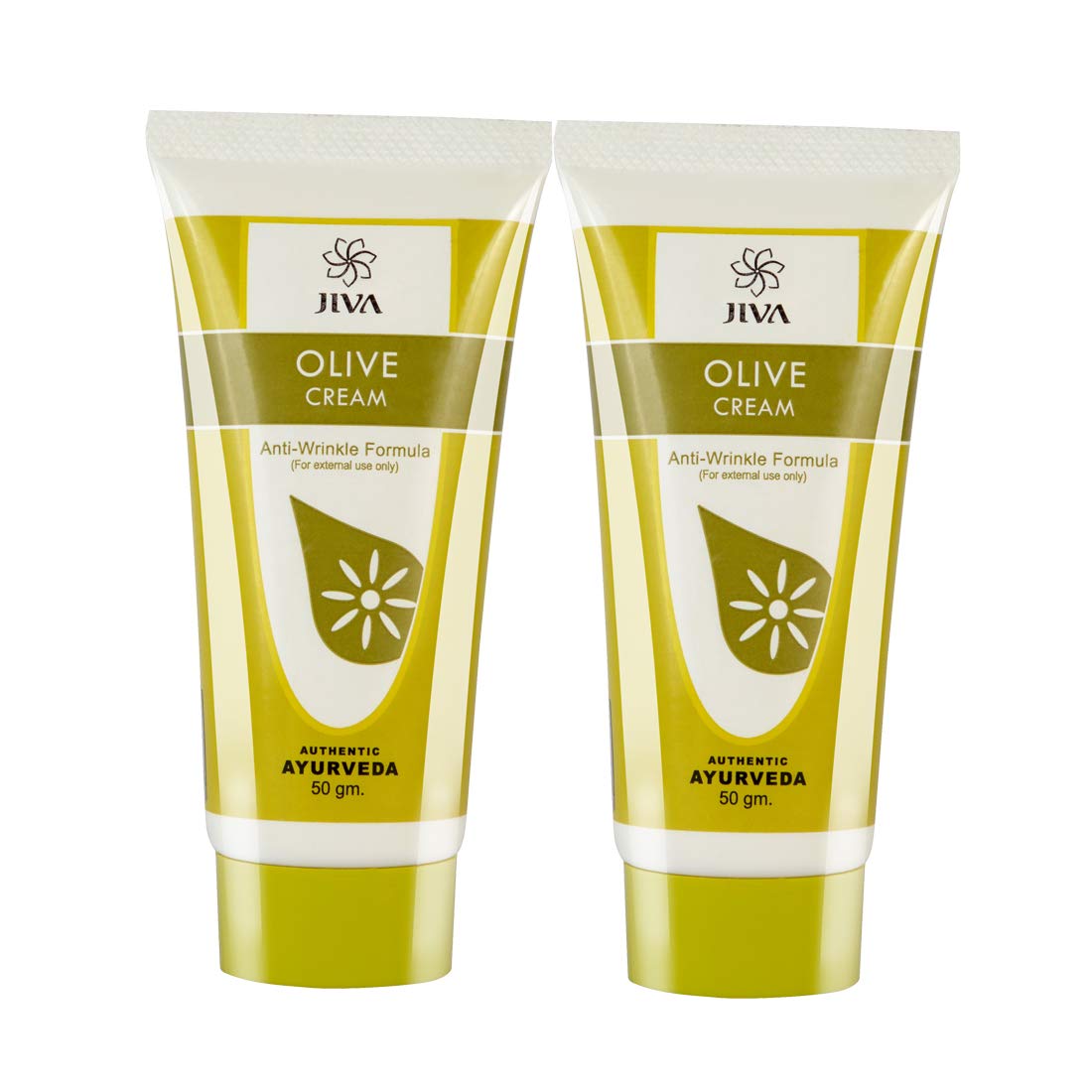 

Jiva Olive Cream 50gm Pack of 2 | Ayurvedic Skincare for Anti-Aging, Pimples, Acne, Wrinkles, Dullness, Collagen Boost