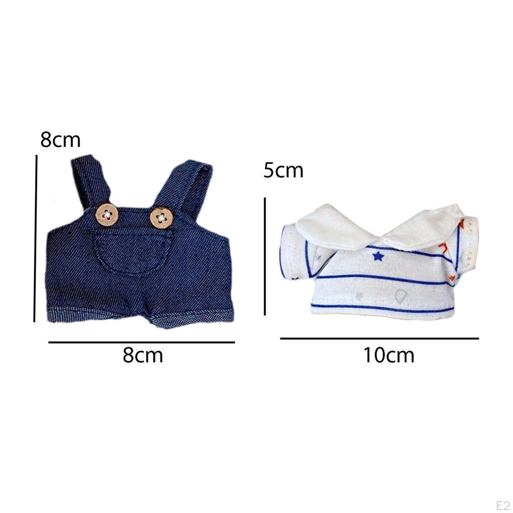Adorable Doll Overalls Set for 15cm Dolls