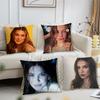 Actor MMillie BBobby BBrown Cushion Cover For Pillow Printing Sofa Decoration Home Room Coffee Shop Office Nordic Simplicity