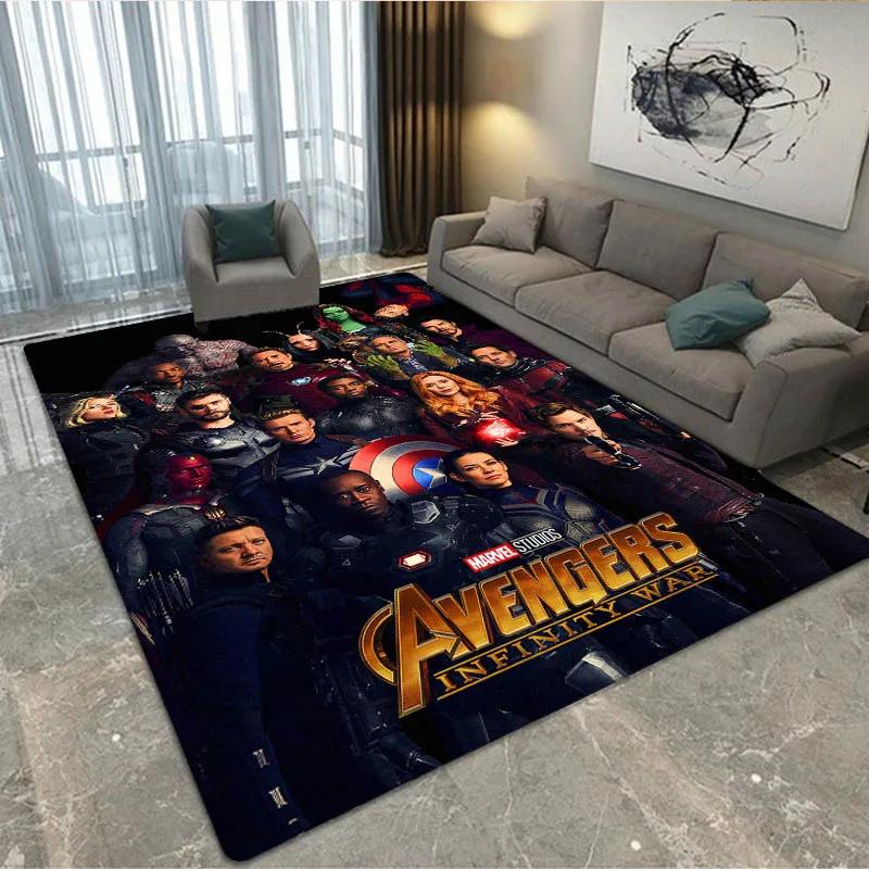 3D The Avengers Cartoon printed Carpet Living Room Bedroom Carpet Non-slip carpet home bedroom decor area rug Birthday Gift