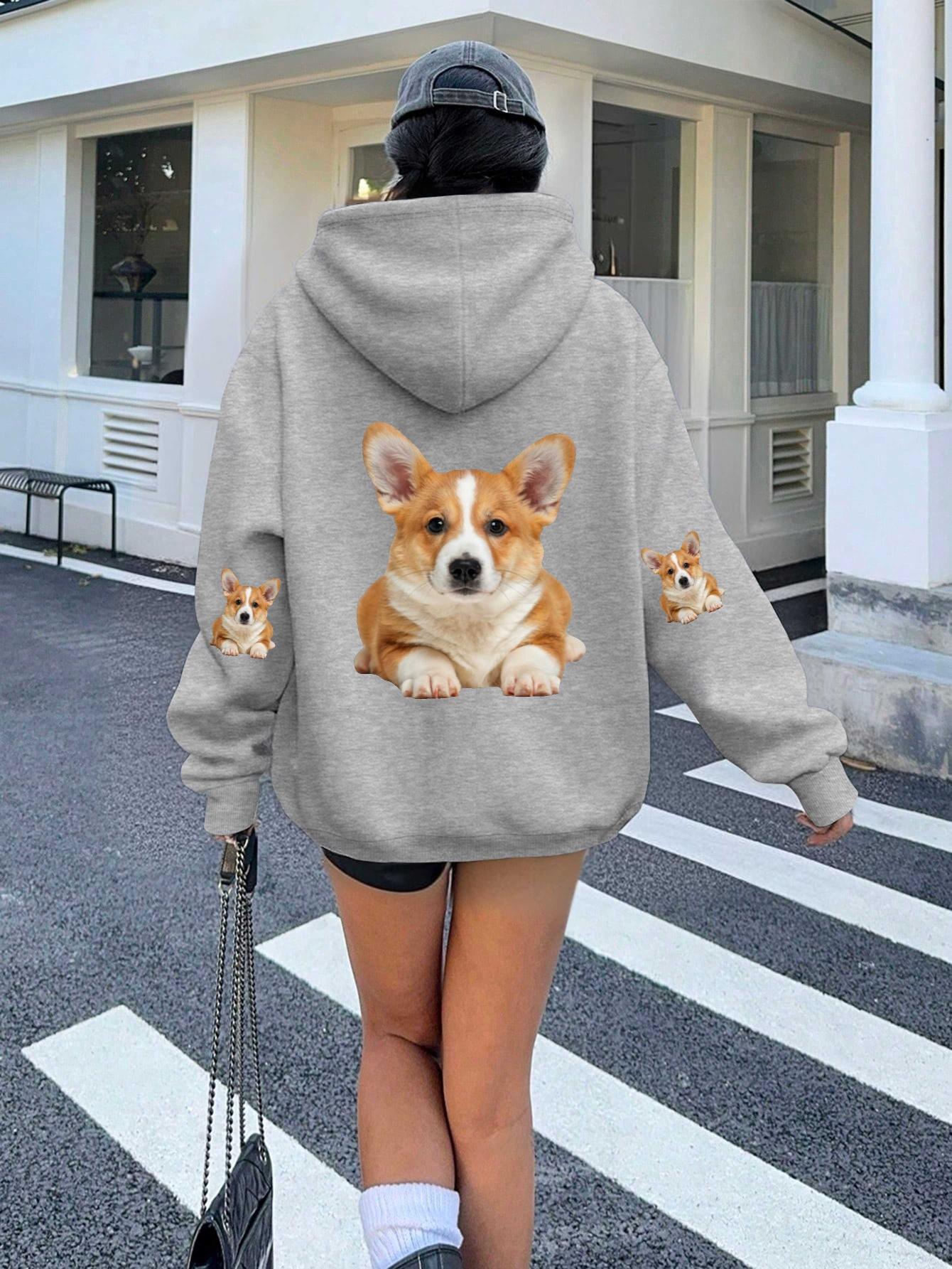 

Photo of corgis puppies women s hoodies XXL